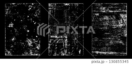 Black and white grunge. Distress overlay texture. Abstract surface dust and rough dirty wall background concept. Distress illustration simply place over object to create grunge effect. Vector EPS10. 130855345