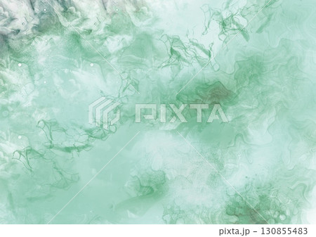 グリーン抽象水彩背景 130855483