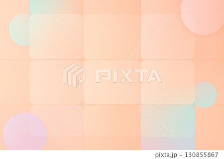 【角丸タイルと淡色グラデーション（横）】 130855867