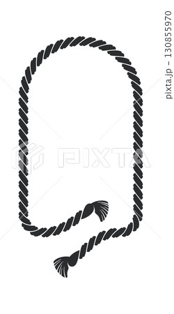 Arched shape rope frame design Arched shape rope frame design 130855970