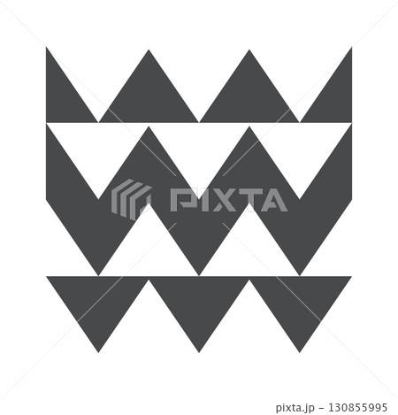 Black geometric shape minimal composition 130855995