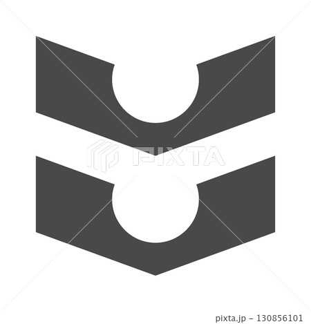 Creative geometric shapes chevron form 130856101