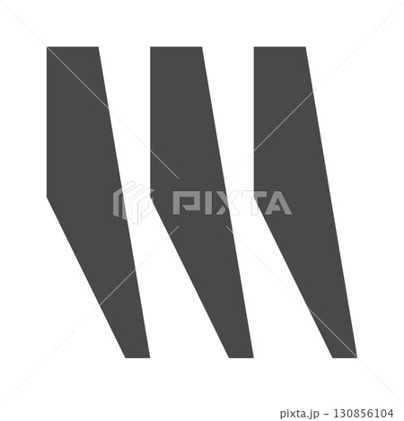 Black abstract form geometric print 130856104