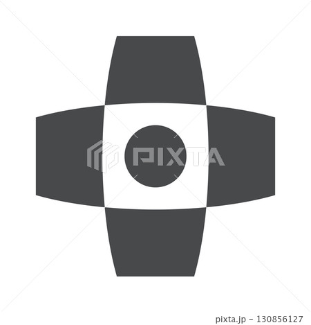 Aesthetic futuristic monochrome geometric pattern 130856127