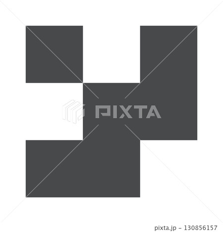 Brutal contemporary geometric figures print Brutal contemporary geometric figures print 130856157