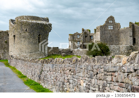 Roscommon town castle on summy day 130856475