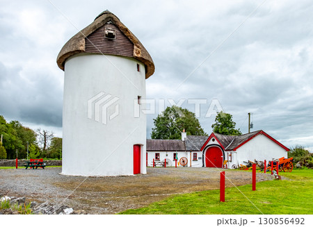 The Elphin Windmill, an 18th century tower mill, restored in 1996 , County Roscommon, Ireland 130856492