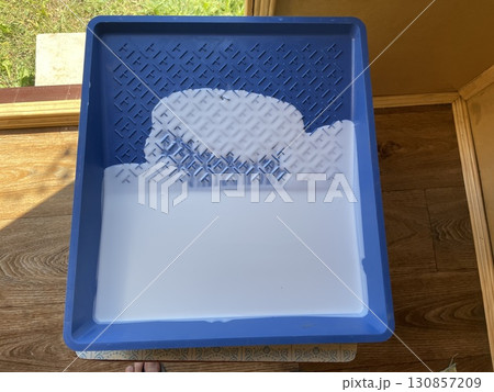 Varnish coating on wooden wall surface Varnish coating on wooden wall surface 130857209