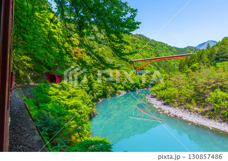 大井川鐵道　絶景　車窓 130857486