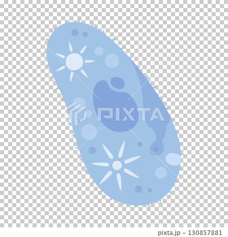 かわいいゾウリムシのイラスト素材 130857881