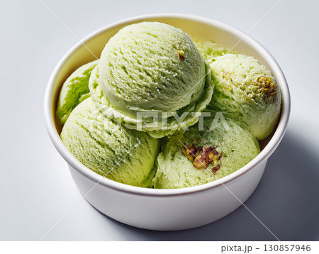 Pistachio Ice Cream Delight 130857946