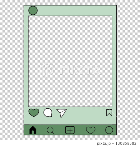 Instagram-style frame_Green, light green, favorite color 130858382