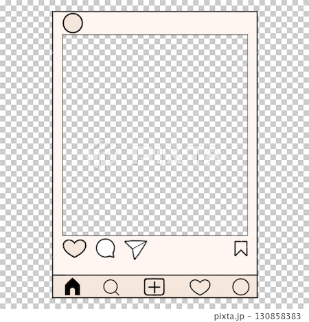Instagram 風格的框架_白色，最喜歡的顏色 130858383