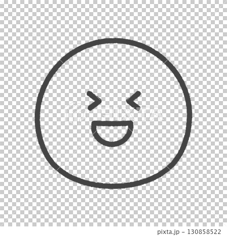 口を開けて笑っている顔の手書きの黒い絵文字|爆笑・大笑い、嬉しい、喜んでいる表情のアイコン・イラスト 口を開けて笑っている顔の手書きの黒い絵文字|爆笑・大笑い、嬉しい、喜んでいる表情のアイコン・イラスト 130858522