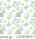 Olives and olive oil seamless pattern background wallpaper featuring watercolor illustrations inspired by Italian cuisine and natures beauty 130858637