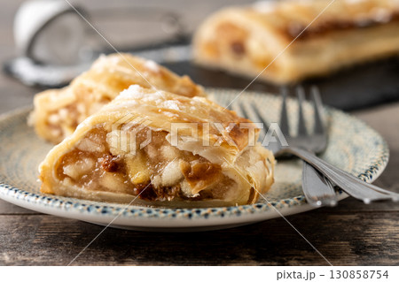 Homemade apple strudel 130858754