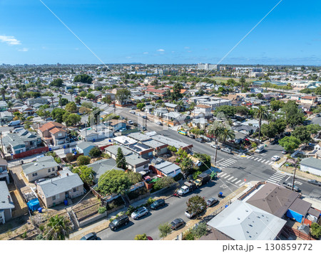 Aerial view of City Heights, San Diego, South California, USA Aerial view of City Heights, San Diego, South California, USA 130859772