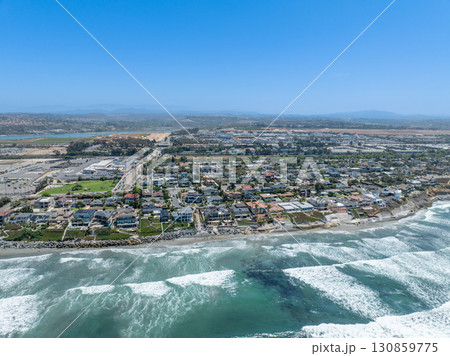 Aerial view of Carlsbad, Oceanside villas, holiday rentals in South California Aerial view of Carlsbad, Oceanside villas, holiday rentals in South California 130859775
