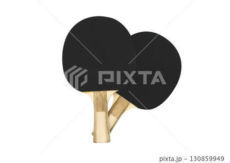 Black table tennis rackets 130859949