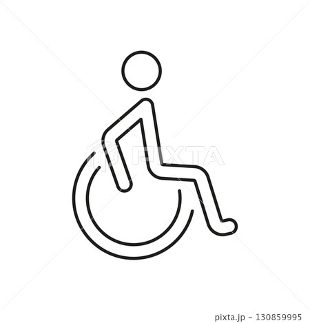 Wheelchair Accessibility Line Icon. Disability Access And Inclusivity Symbol. Universal Design For Public Spaces. Editable Stroke. Isolated Vector Illustration Wheelchair Accessibility Line Icon. Disability Access And Inclusivity Symbol. Universal Design For Public Spaces. Editable Stroke. Isolated Vector Illustration 130859995