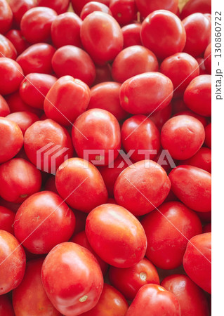 Close up photo of organic ripe tomatoes, selective focus. 130860722