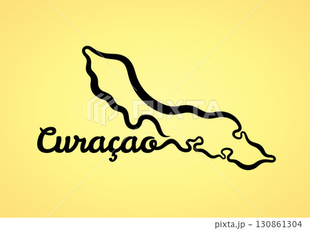 Simple map of Curacao 130861304