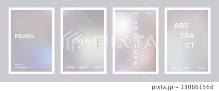Pearl cream gradient background set. Simple beige silk soft poster. Modern wallpaper design for social media, idol poster, banner, flyer Pearl cream gradient background set. Simple beige silk soft poster. Modern wallpaper design for social media, idol poster, banner, flyer 130861568