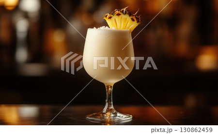 Coconut And Pineapple Pina Colada Cocktail Coconut And Pineapple Pina Colada Cocktail 130862459