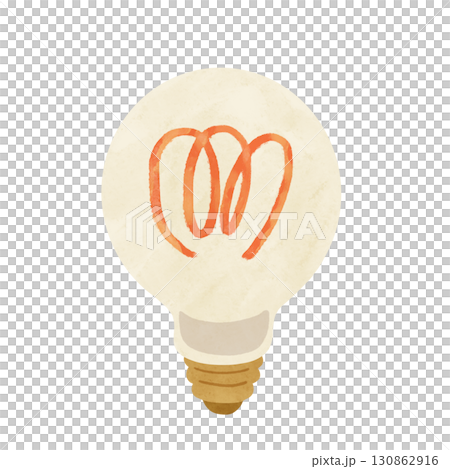 Light bulb watercolor hand-drawn illustration Light bulb watercolor hand-drawn illustration 130862916