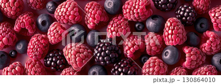 view assortment berries raspberries blueberries blackberries background pattern view assortment berries raspberries blueberries blackberries background pattern 130864010