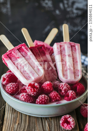 raspberries table background surface closeup bowl rustic shot raspberries table background surface closeup bowl rustic shot 130864011