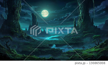 底なしの深淵に広がる幻想魔界 - 闇に潜む異世界の息吹 130865008