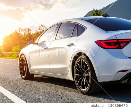 シンプルな自動車のイメージ 130866476