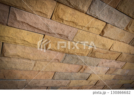 blank old brick wall background, interior and exterior design 130866682