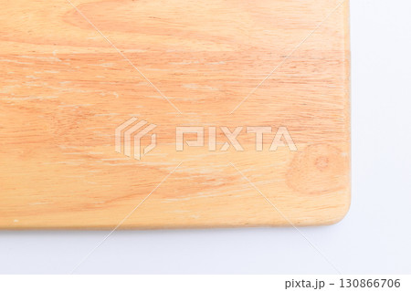 brown wooden tray isolated on white background 130866706