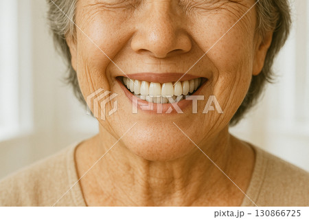 歯　口元　アップ 130866725