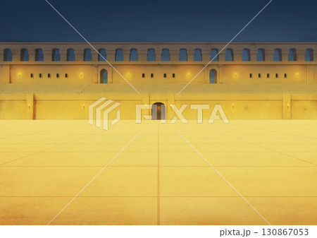 闘技場風(無観客) 背景イラスト05 闘技場風(無観客) 背景イラスト05 130867053