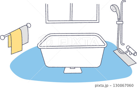お風呂のイラスト 130867060