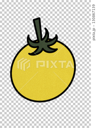 Illustration material of yellow cherry tomatoes 130867139