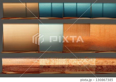 高級感メタリック和柄 装飾パネル風テクスチャ 屏風・襖デザイン素材集 高級感メタリック和柄 装飾パネル風テクスチャ 屏風・襖デザイン素材集 130867385