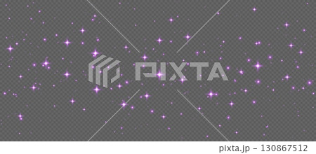Purple sparkling stars, shiny particles light effect, transparent flying stardust texture Purple sparkling stars, shiny particles light effect, transparent flying stardust texture 130867512