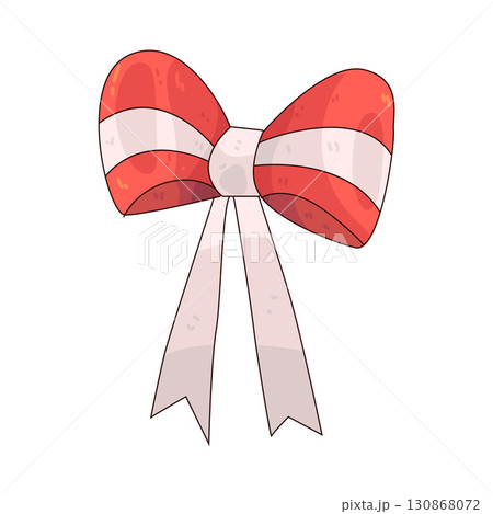 illustration of indonesia red and white ribbon bow illustration of indonesia red and white ribbon bow 130868072