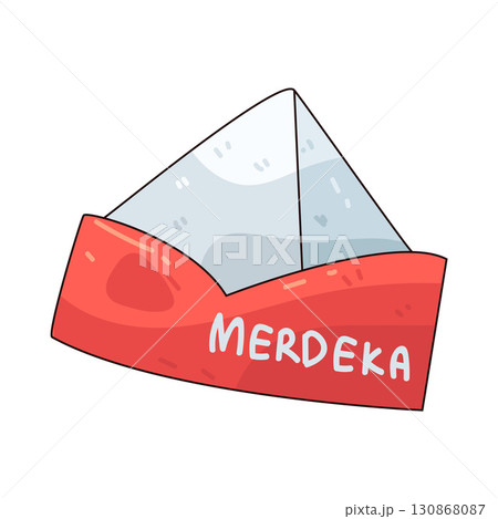 illustration of indonesia independence hero hat illustration of indonesia independence hero hat 130868087
