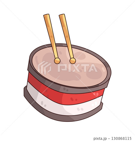 illustration of Indonesia Drum illustration of Indonesia Drum 130868115