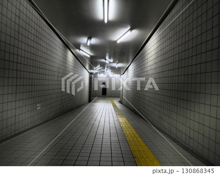 ホラーゲームのように不気味な地下通路 130868345