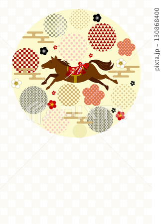 午 年賀状 干支 背景 午 年賀状 干支 背景 130868400