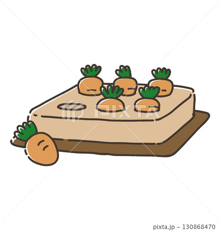 にんじん畑のペット用おもちゃ 130868470