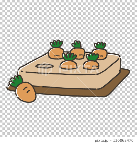 にんじん畑のペット用おもちゃ 130868470