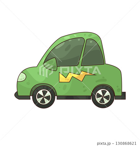 illustration of Electric Car illustration of Electric Car 130868621