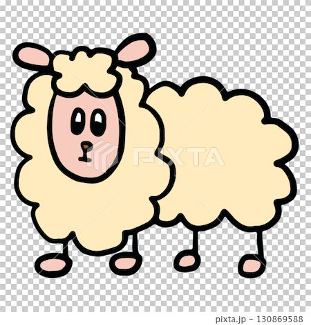 Hand drawn sheep for animal, farm, zoo, souvenir shop, cartoon character, comic, mascot, pet, vet, cute patches, shirt print, plush toy, kid doll, brooch, countryside, rural area, standee, sticker Hand drawn sheep for animal, farm, zoo, souvenir shop, cartoon character, comic, mascot, pet, vet, cute patches, shirt print, plush toy, kid doll, brooch, countryside, rural area, standee, sticker 130869588